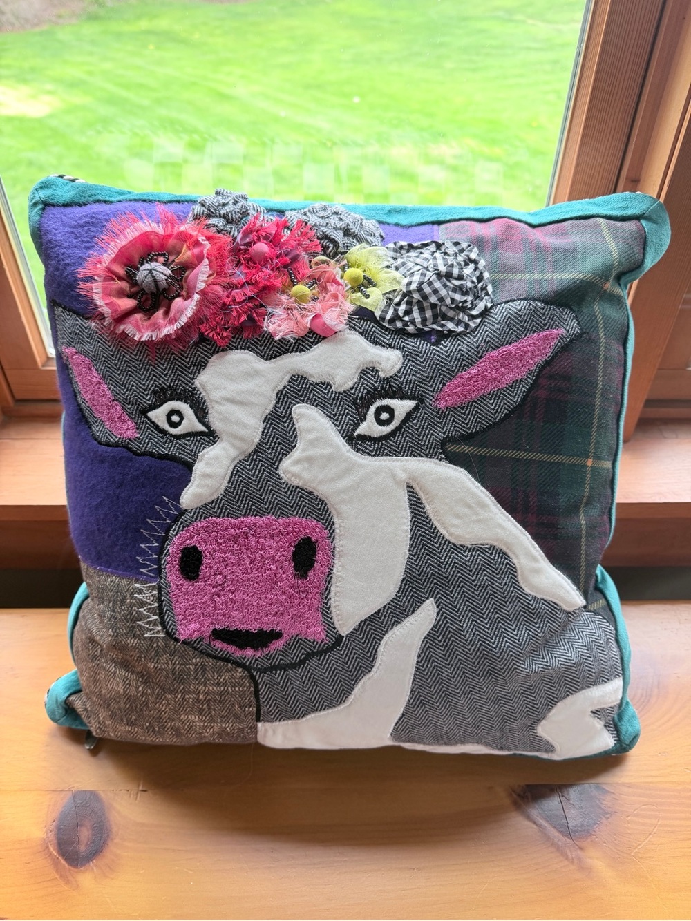Mackenzie-Child’s Frida the Cow Retired Pillow